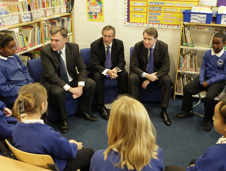 Business Secretary Lord Mandelson and Ed Balls, Secretary for Schools, unveil the Education and Employers Taskforce
