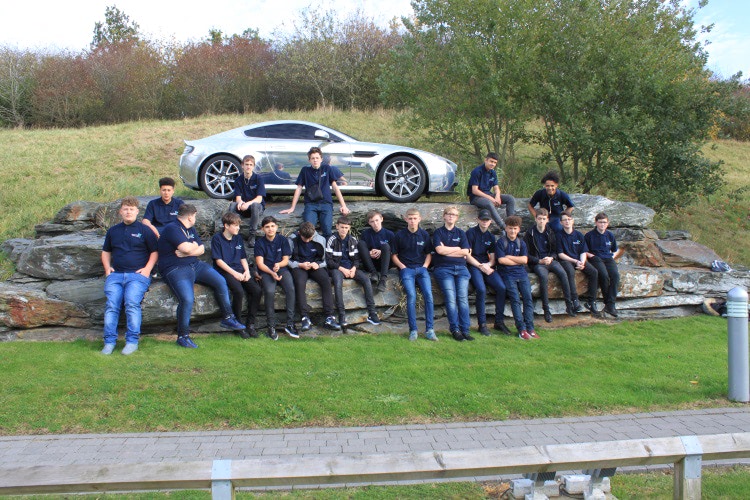 the CAVC Auto Junior Apprentices at Aston Martin’s Gaydon HQ