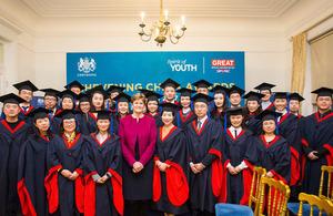 Dame Barbara Woodward, Her Majesty’s Ambassador to the People’s Republic of China with the Chevening China Class of 2016/17