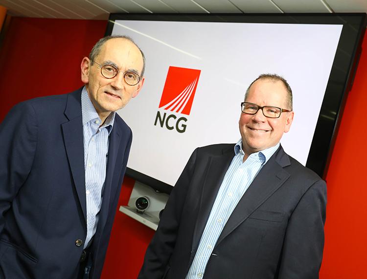 Former Education and Skills Funding Agency chief executive and new NCG chair, Peter Lauener (left) with NCG chief executive Joe Docherty