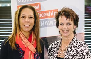 Helen Grant, Chair of the Apprenticeship Diversity Champions Network (ADCN) with Anne Milton, Minister of State for Apprenticeships and Skills