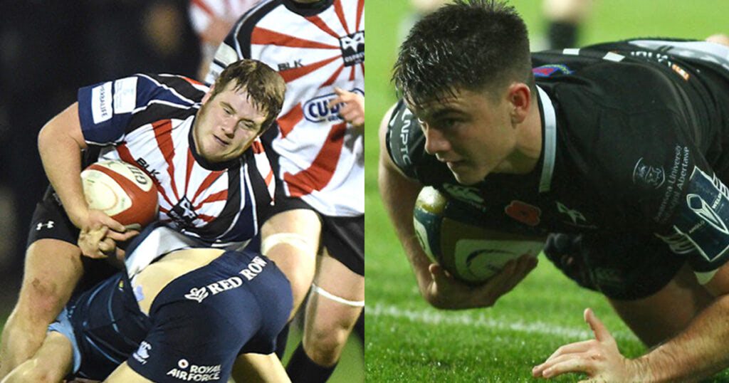 Wales Under 20s Rhys Henry (L) and Reuben Morgan-Williams (R)