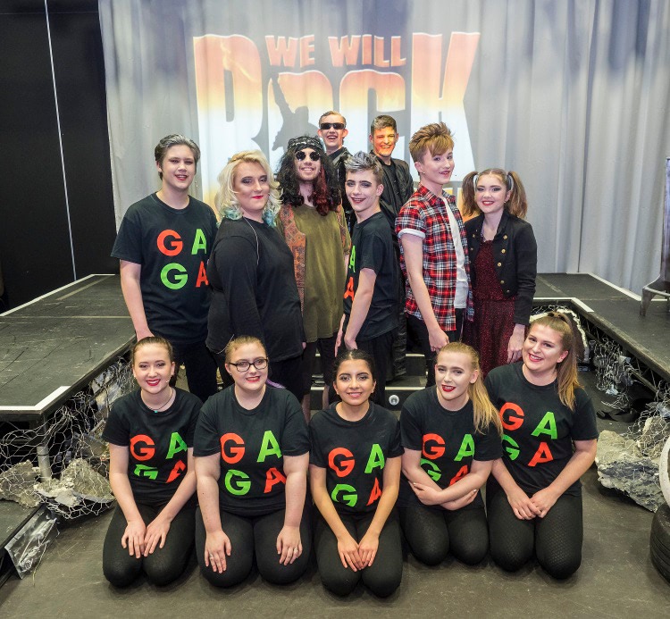 CAVC student cast of ‘Schools We Will Rock You’