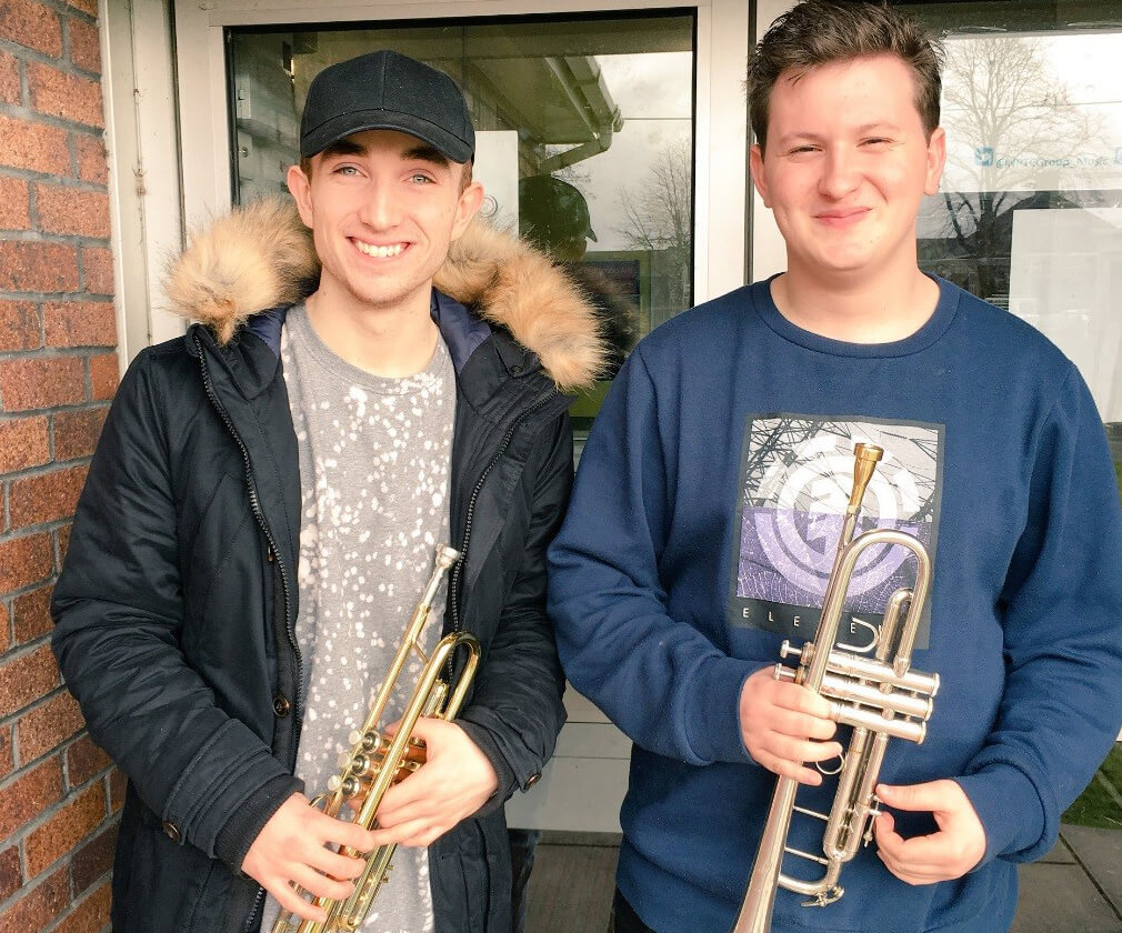Congratulations to Music Academy students Edward Jones and Gareth Thomas who have been accepted at the Royal Welsh College of Music to study jazz.