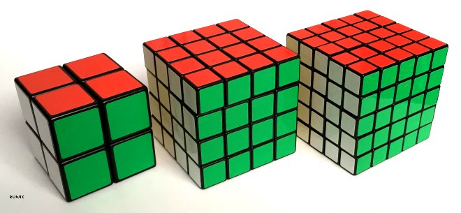 2x2 4x4 5x5 rubiks cube