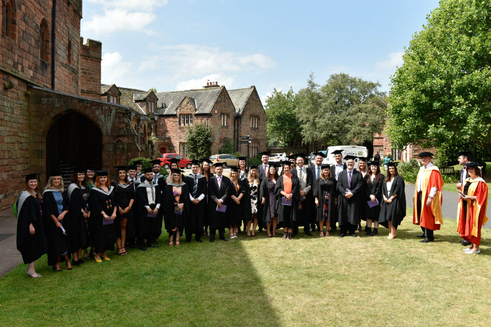 They were honoured at a ceremony hosted by the University of Cumbria