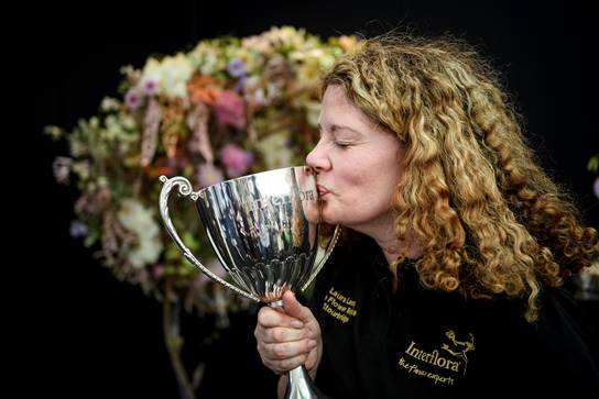 Laura Leong has been named as the UK Interflora Florist of the Year 2018 PHOTO CREDIT: INTERFLORA