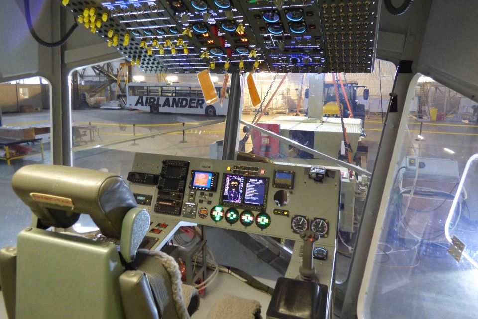The flight deck of the Airlander.
