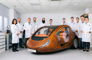 The team behind Deregallera's hybrid battery project.