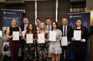 Among those to graduate were project management apprentices