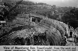 Constructing Maentwrog Dam (1926)