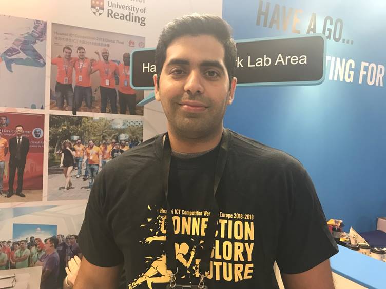 Barking & Dagenham College IT student Sajid E-Fakhar Jahan competing at WorldSkills UK LIVE on the Huawei stand in front of hundreds of visitors