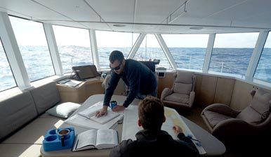 Apprentice Daniel Savon aboard Grey Wolf II