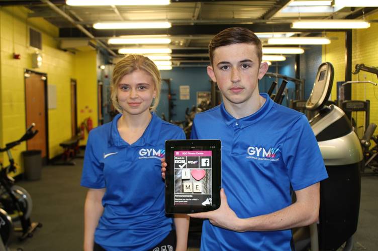 Two fitness apprentices 18 year old Harry Gilham from Hornchurch and 20 year old Millie Diedrick from Hainault were the first to test the new app