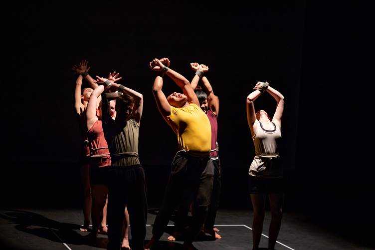 Performing Arts students from Barking & Dagenham College performed a new piece on stage at the Barbican as part of this year’s Barbican Box: Credit Matthew Kaltenborn