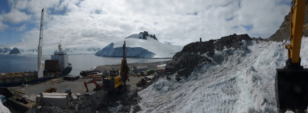 Photograph sent back from Antarctica by BAM Nuttall’s project manager