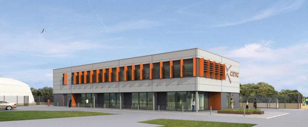 An artist’s impression of how the finished civil engineering training centre will look
