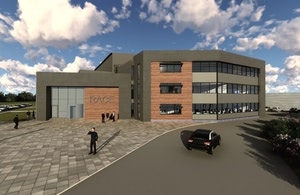 Artist's impression of the extension to the RACE robotics centre