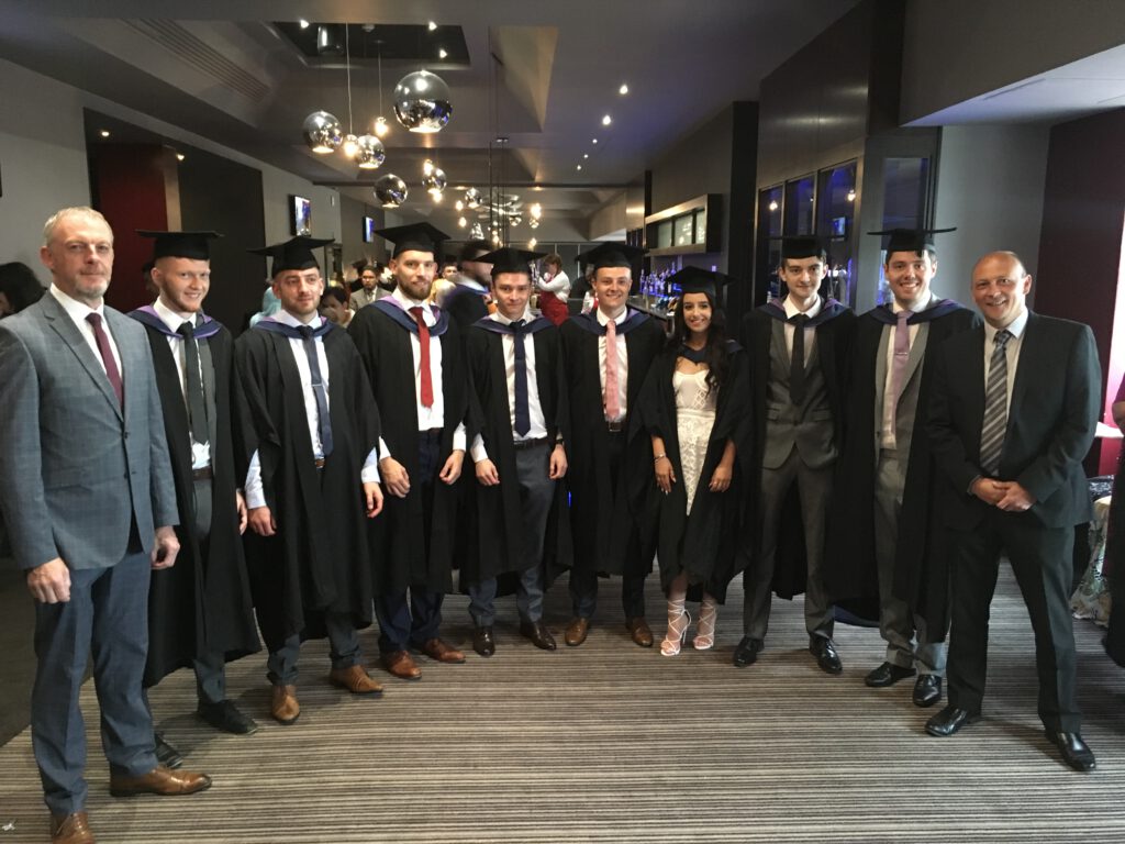 Picture - from the left Kevin Blenkinsop (Asset Programme Manager), Ashley Bradshaw, Ryan Pearce, Rich Mazzetti, Taylor Moulden, Reece McMorris, Erica Barbour, Ryan Tomlin, Matthew Griffiths and Glen Hodges (Head of Field Services). Michael Marriner and Liam Haigh were unable to attend.
