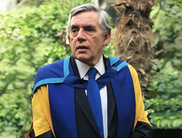 Former Prime Minister, Dr Gordon Brown