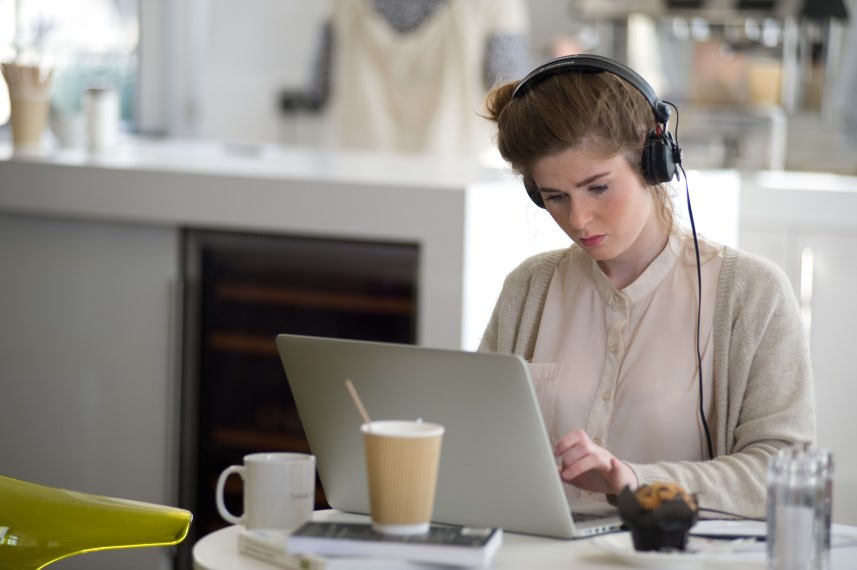 Lady on Laptop