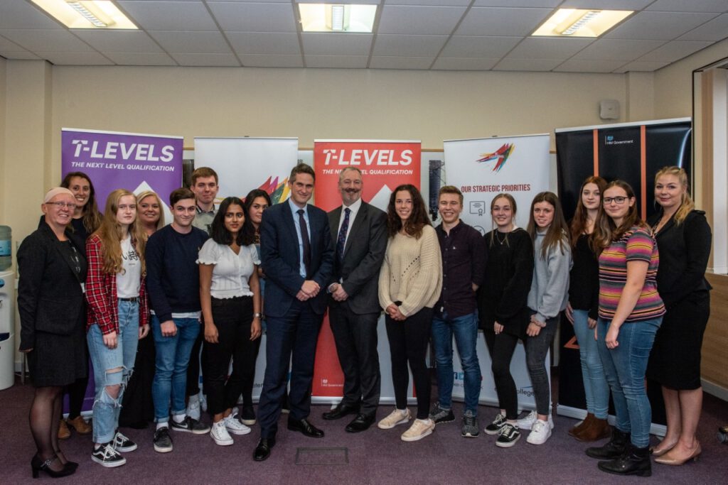 Gavin Williamson visits Exeter College