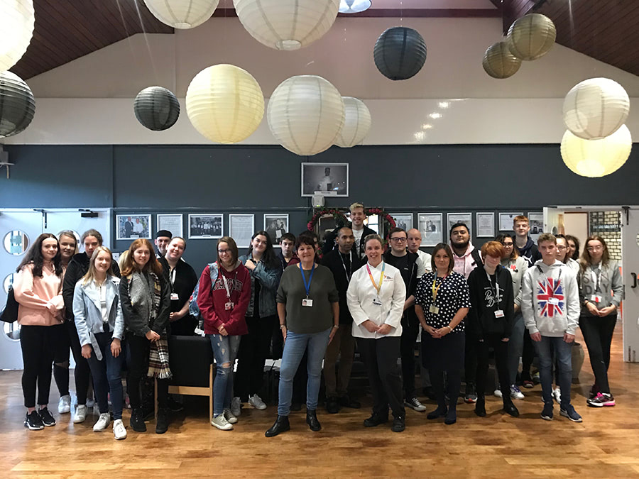 Hospitality and Catering students at East Sussex College Eastbourne