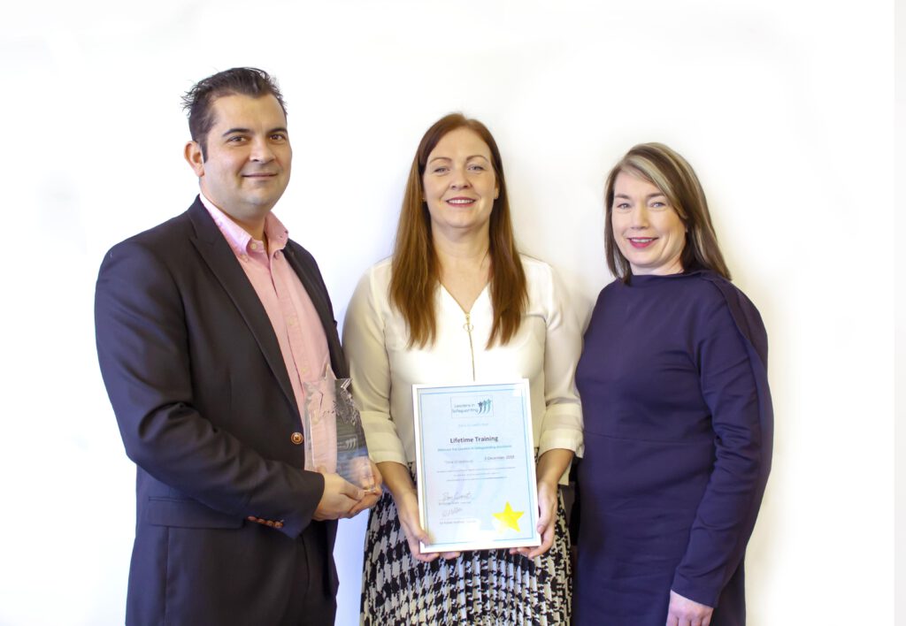 L to R: Lifetime CEO Alex Khan, Health and Safety and Welfare Manager Michelle Kent, and Quality Director Angela Maguire-Lewis.