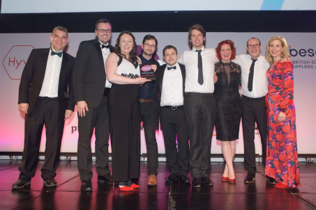 The Community Brands UK team celebrate at the Bett Awards 2020