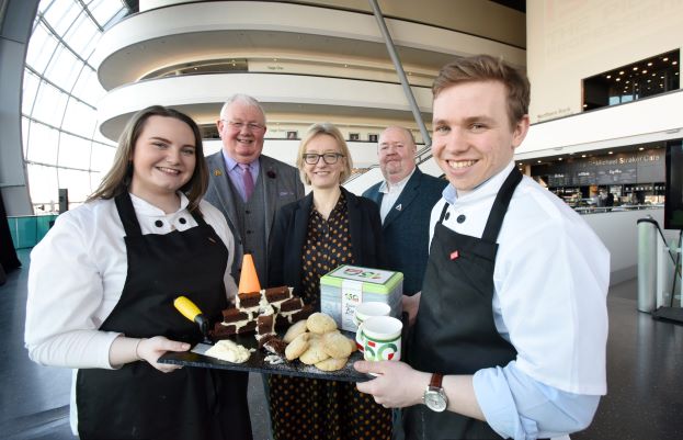 The winners of the Apprentice Bake Off were Will Allen (trainee quantity surveyor) and Emma Hawkins (trainee design manager) at Sir Robert McAlpine.