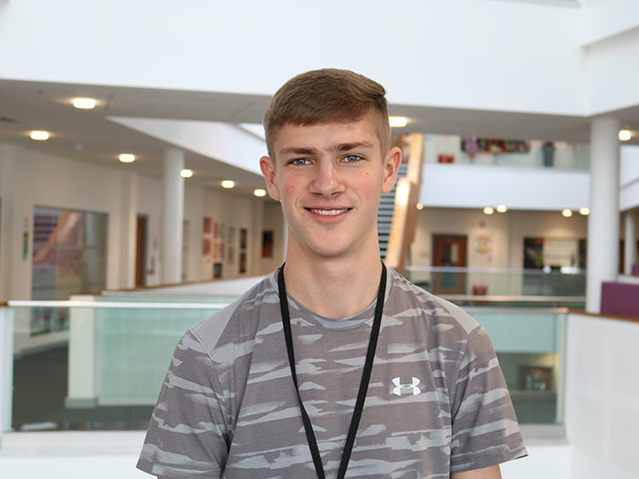 Lewis Kelsall, an A-level student at @ClarendonSixth