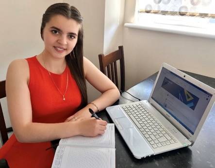 19 year old ESOL student Daniela Burjacovschi from Chadwell Heath took part in the online celebration