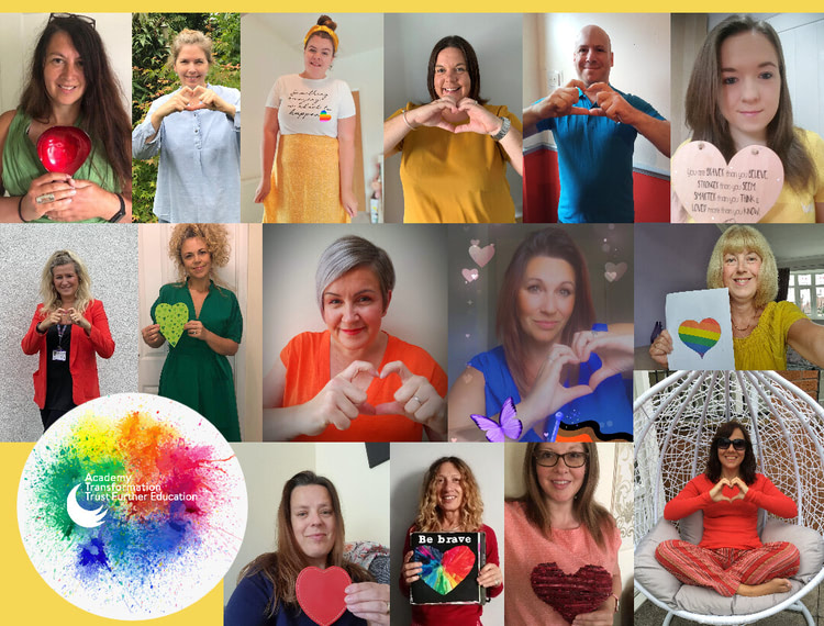 ATTFE College embrace equality and individuality, supporting PRIDE through their Rainbow Day.