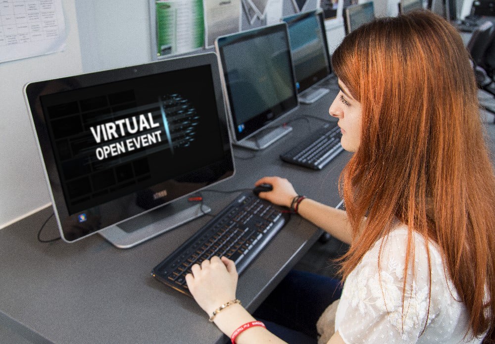 Virtual open day on computer