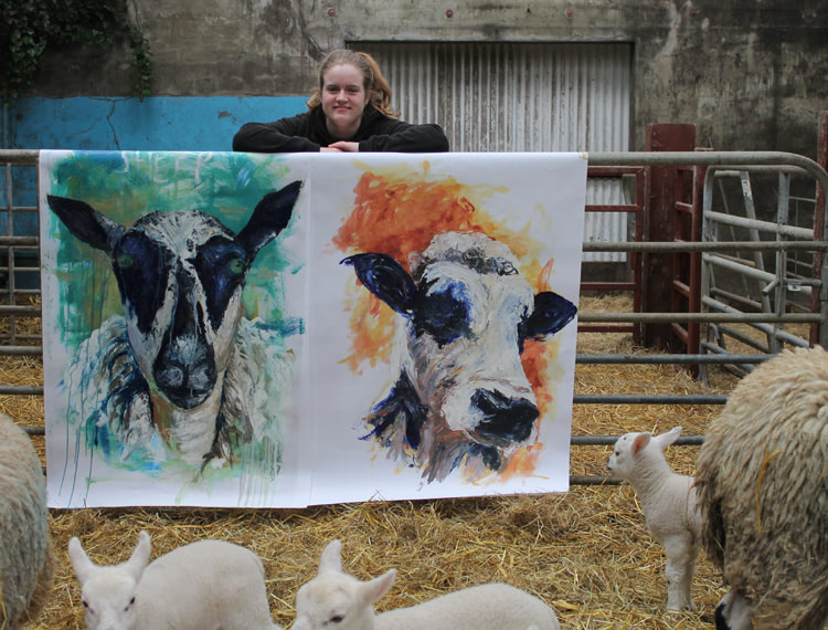 Animal Works of Art: SERC Level 3 Foundation Art and Design student, Lydia Bell from Crumlin, whose virtual art exhibition, Matter of Heart, organised as a result of lockdown to showcase her final project has had over 1200 views and is being showcased to Spanish students.