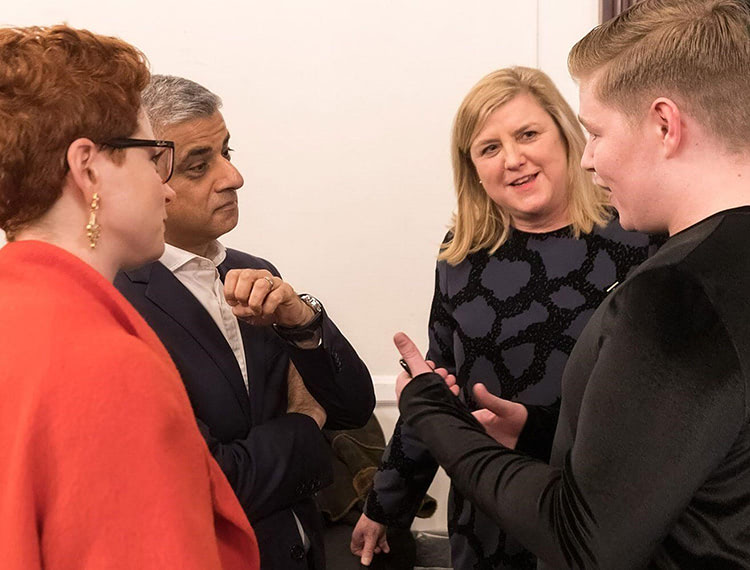 Jack Parson with Sadiq Khan