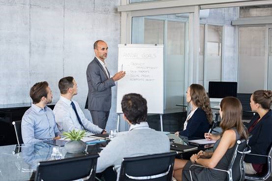 People in a meeting