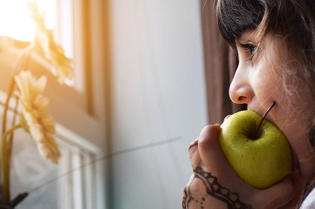 child eating food