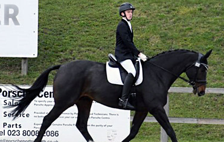 Jake Meader on a horse
