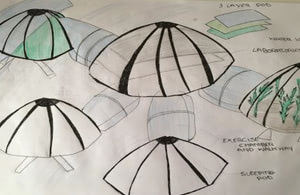 A possible future moon base designed by a Portsmouth UTC student