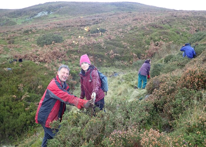 Forestry students from Coleg Cambria Llysfasi
