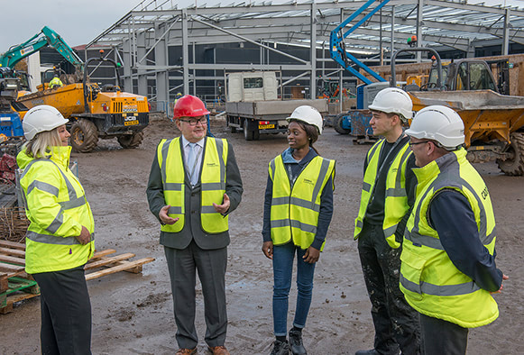 Students helping to build own campus