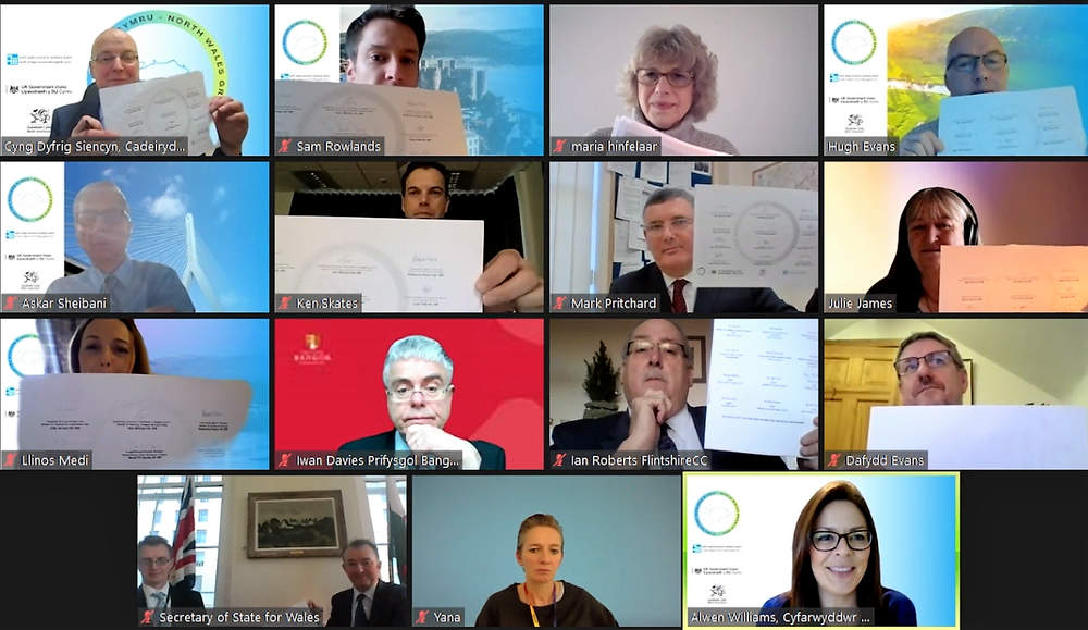 College and partners celebrate on zoom