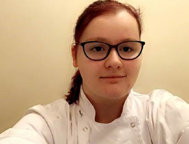 Jessica Steele in her chef whites