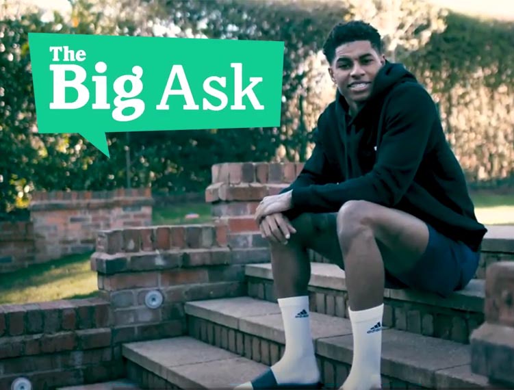 Marcus Rashford’s message of support for The Big Ask