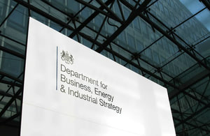 BEIS sign outside a building