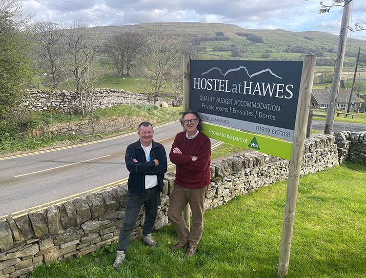 Steve Bussey, David Miller at Hawes Youth Hostel