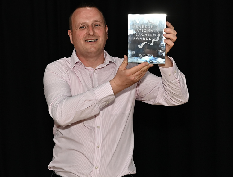 Paul Mercer and his award