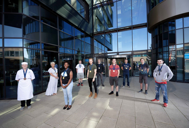 students outside the college