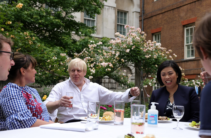 Boris Johnson Al Fresco Dining